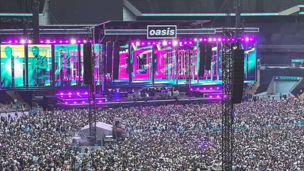 Wembley Stadium during a large event.