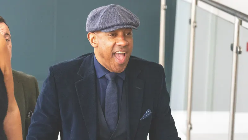 Dion Dublin at a Green Room event.