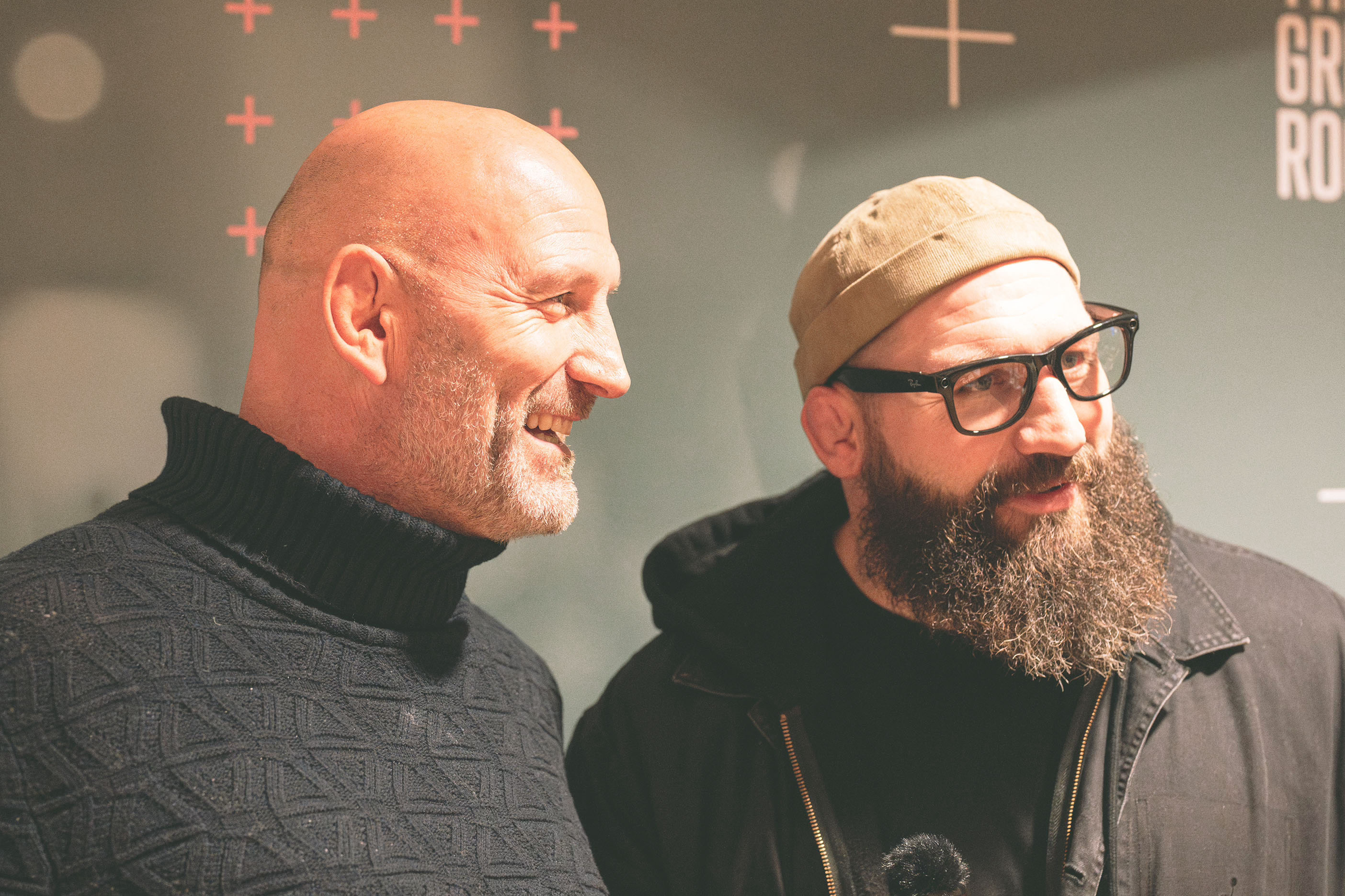 Two Green Room hosts in conversation.